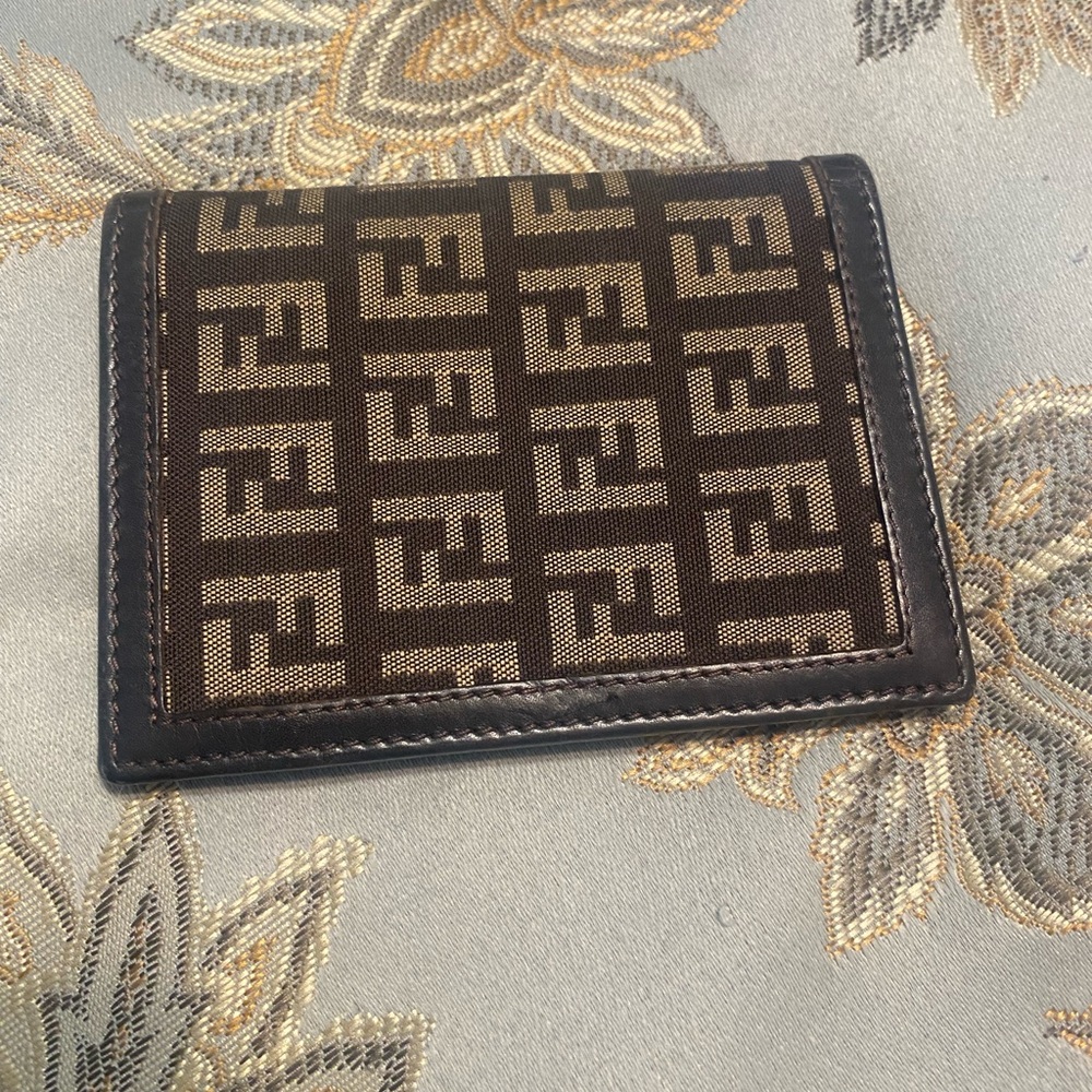 Authentic Fendi monogram card holder.